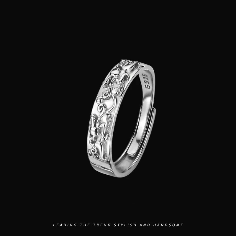 New Male Silver Color Ring Trend Personality Brave Troops Fashion Thai Silver Adjustable Ring For Men Boy Accessories Jewelry
New Male Silver Color Ring Trend Personality Brave Troops Fashion Thai Silver Adjustable Ring For Men Boy Accessories Jewelry