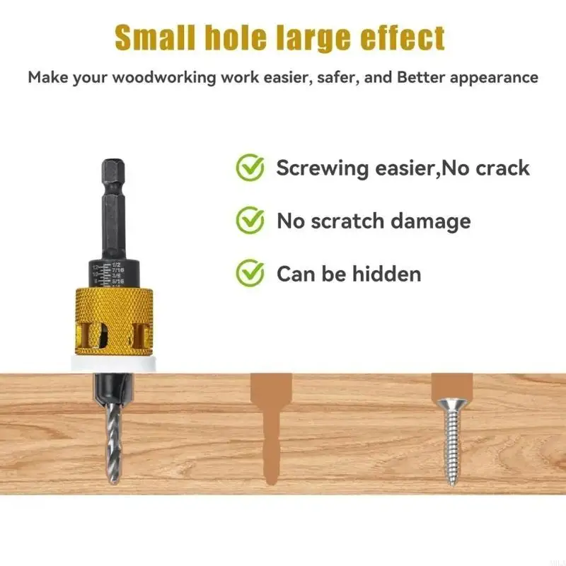 A9LA 5PEECES Countersink Drill Set Set с глубиной остановки для профессиональных работников дерева
A9LA 5PEECES Countersink Drill Set Set с глубиной остановки для профессиональных работников дерева