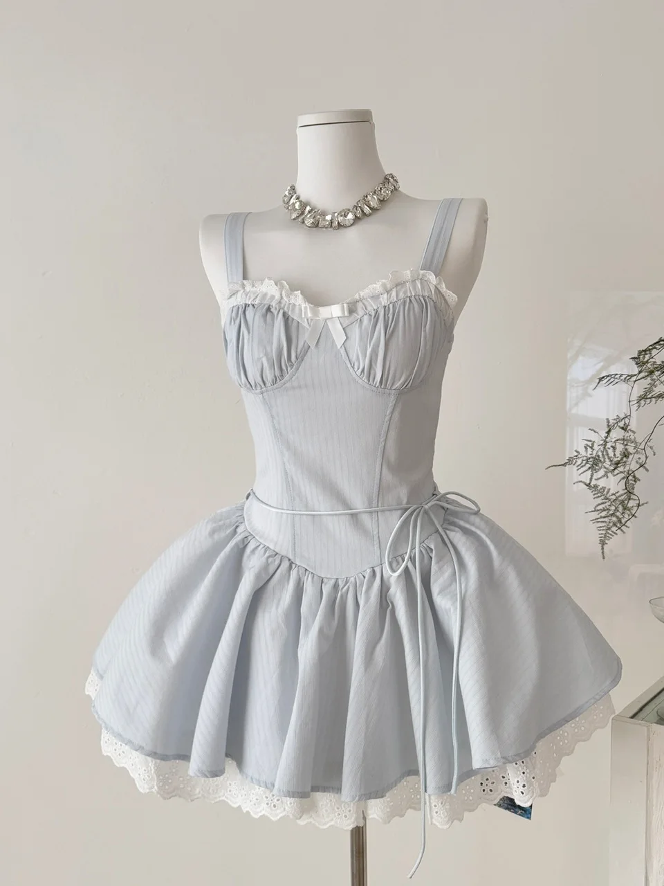 Sweet Girl's Lace Trim Knot Waist Cinched Puffy Short Dress Skirt City Commute Party A-Line Silhouette No Brand
Sweet Girl's Lace Trim Knot Waist Cinched Puffy Short Dress Skirt City Commute Party A-Line Silhouette No Brand