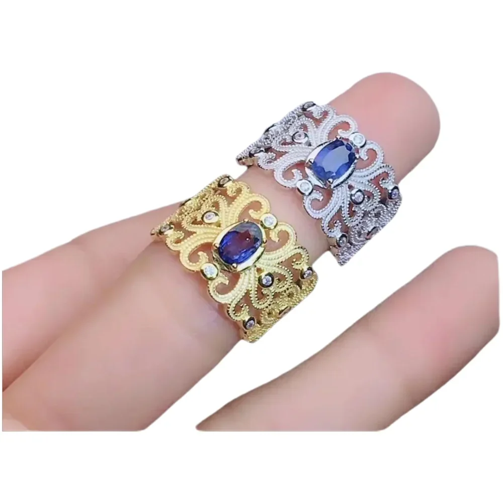 KJJEAXCMY-925 Sterling Silver Inlaid Natural Sapphire Ring, Support Detection Beauty, Boutique Jewelry Party, birthday gift, New
KJJEAXCMY-925 Sterling Silver Inlaid Natural Sapphire Ring, Support Detection Beauty, Boutique Jewelry Party, birthday gift, New