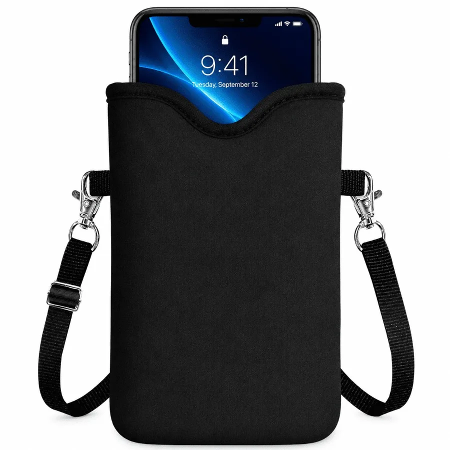 Phone Sleeve Pouch Case Bag with Crossbody Strap Neck Lanyard, Shockproof Universal Phone Bag
Phone Sleeve Pouch Case Bag with Crossbody Strap Neck Lanyard, Shockproof Universal Phone Bag