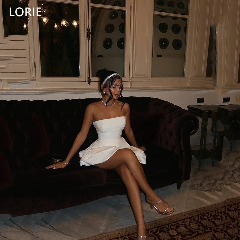 LORIE A-Line Mini Satin Party Dresses Evening Strapless Short Lotus Bud Prom Dress Sleeveless Above Knee Prom Gown Customized
LORIE A-Line Mini Satin Party Dresses Evening Strapless Short Lotus Bud Prom Dress Sleeveless Above Knee Prom Gown Customized