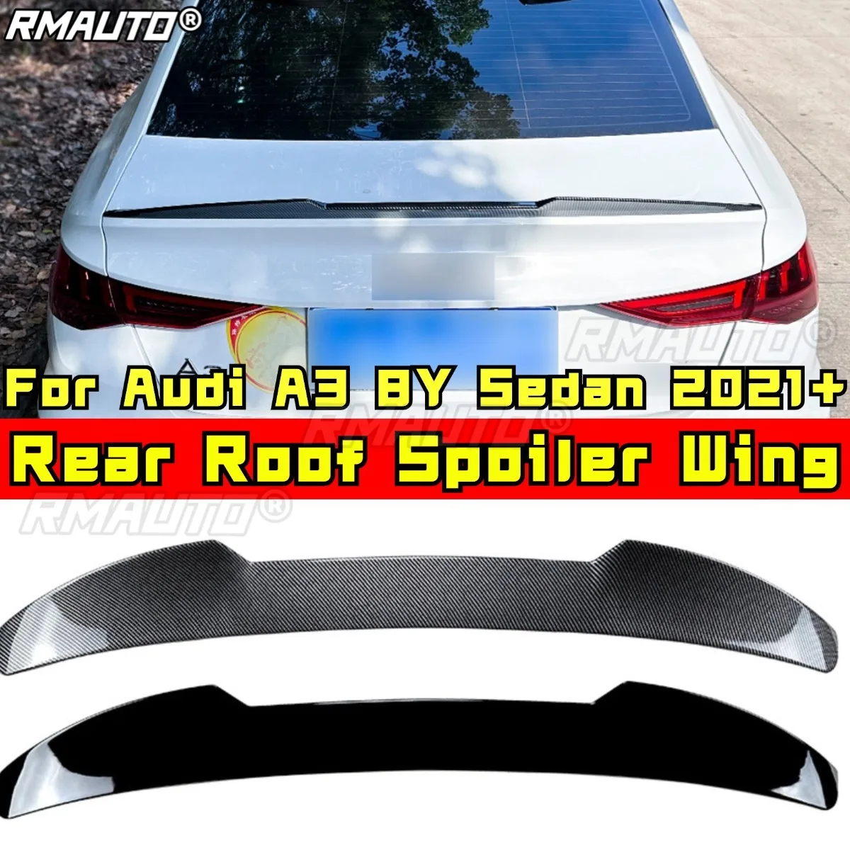 For Audi A3 8Y Sedan Body Kit Rear Roof Spoiler Rear Roof Wing Roof Spoiler Wing for Audi A3 8Y Sedan 2021+ Car Accessories
For Audi A3 8Y Sedan Body Kit Rear Roof Spoiler Rear Roof Wing Roof Spoiler Wing for Audi A3 8Y Sedan 2021+ Car Accessories