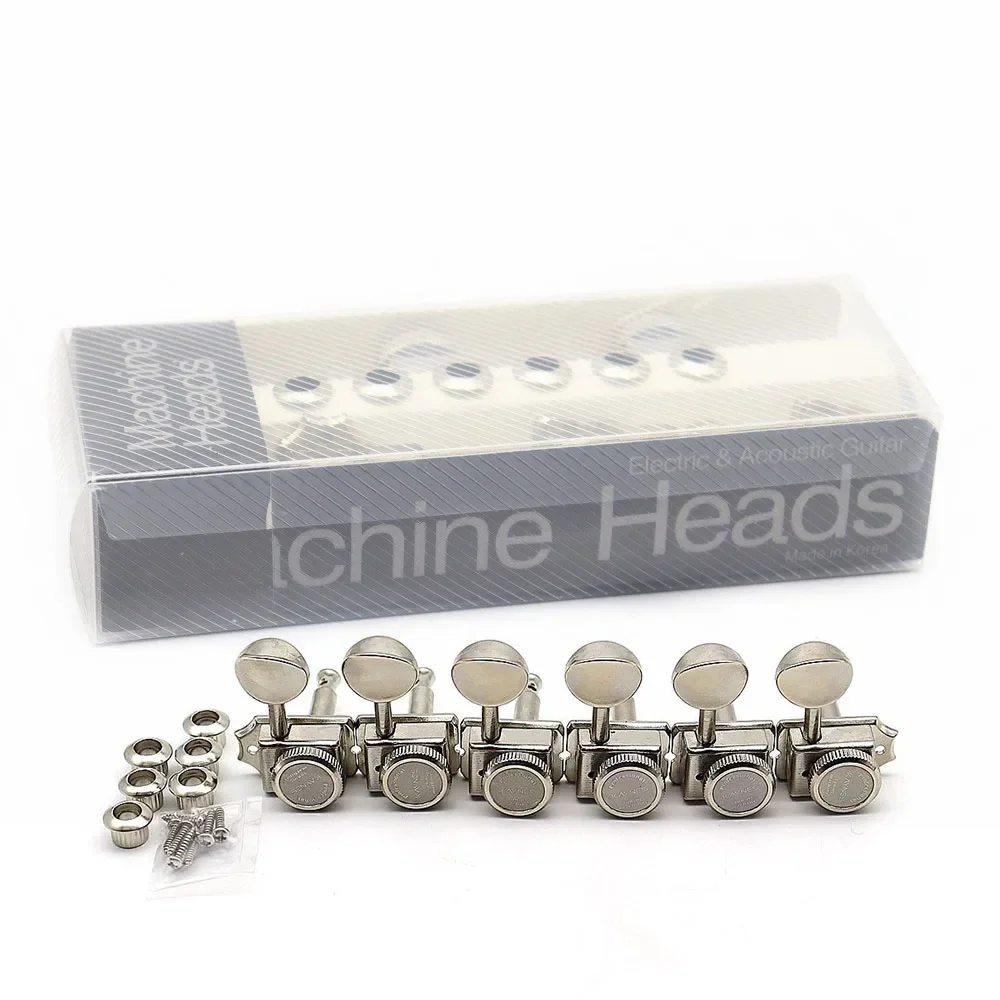 6R Guitar Vintage Silver Nickel Electric Guitar Machine Heads Tuners Lock String Tuners For ST TL Guitar Tuning Pegs
6R Guitar Vintage Silver Nickel Electric Guitar Machine Heads Tuners Lock String Tuners For ST TL Guitar Tuning Pegs