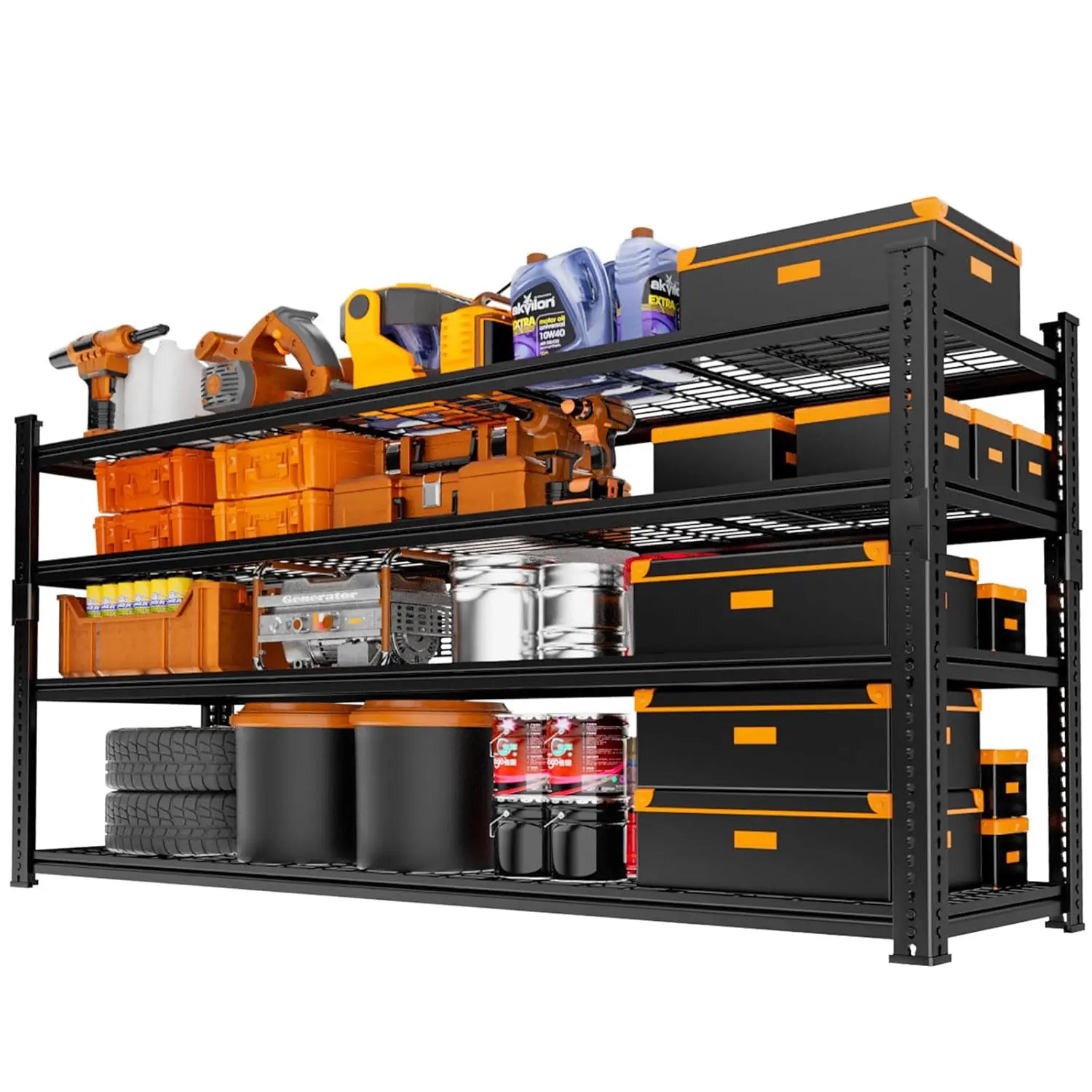 Металлическая стеллажная система из проволоки, 4-ярусная, регулируемая, усиленная, 60x24x60 дюймов, грузоподъемность 2640 фунтов, для гаража, кухни, кладовой, склада, с возможностью индивидуальной настройки
Металлическая стеллажная система из проволоки, 4-ярусная, регулируемая, усиленная, 60x24x60 дюймов, грузоподъемность 2640 фунтов, для гаража, кухни, кладовой, склада, с возможностью индивидуальной настройки