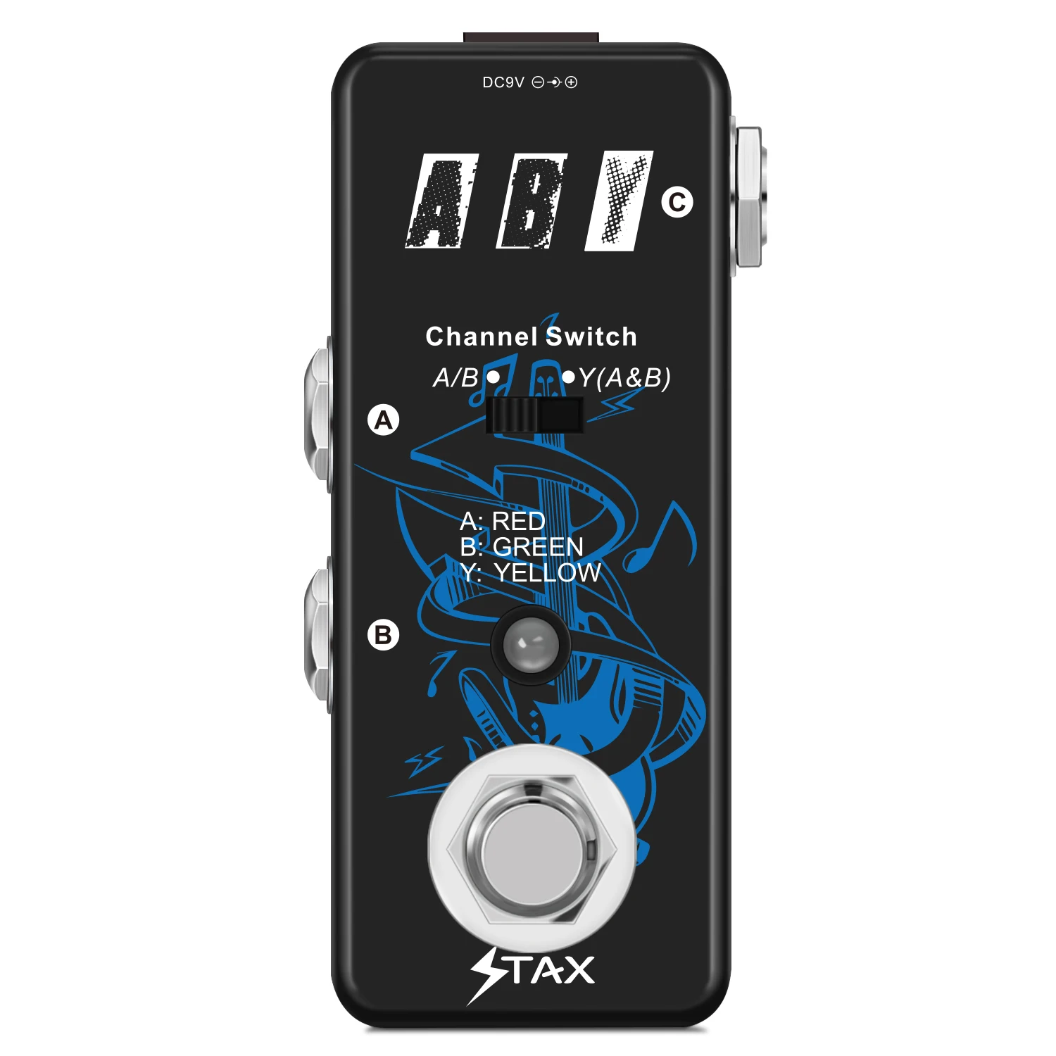 Stax Guitar Pedals ABY Box Line Selector AB / Y Channel Switch Mini Guitar Effect Pedal Transmission Bypass Metal Shell Black
Stax Guitar Pedals ABY Box Line Selector AB / Y Channel Switch Mini Guitar Effect Pedal Transmission Bypass Metal Shell Black