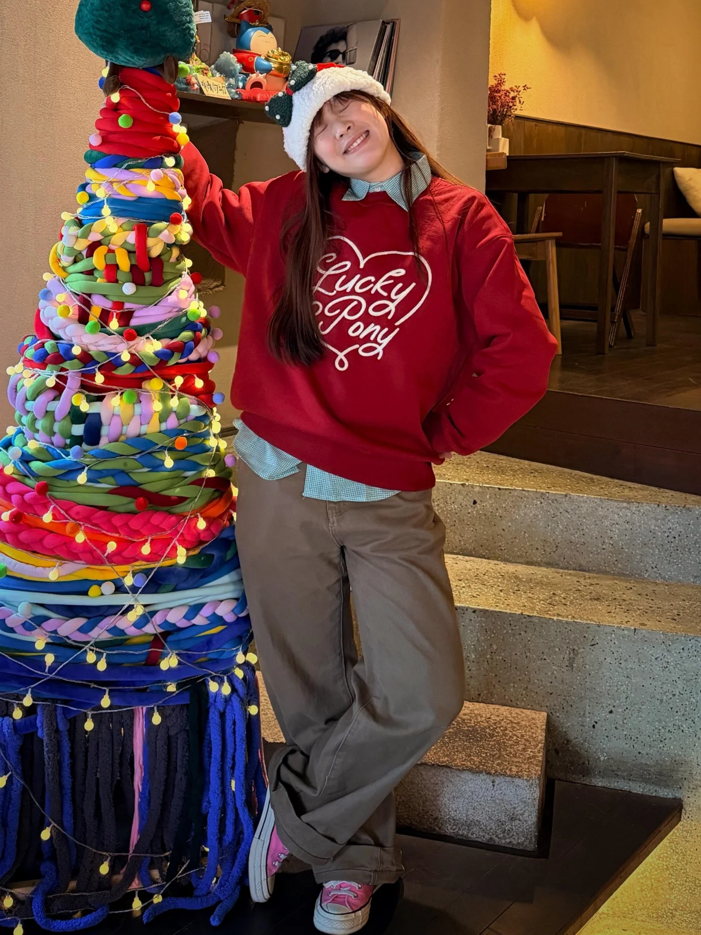 Retro American Fun Heart Letter fiti Print Thiened Fce round Ne Sweatirt Women's Trendy Loose Fit Long Sve
Retro American Fun Heart Letter fiti Print Thiened Fce round Ne Sweatirt Women's Trendy Loose Fit Long Sve