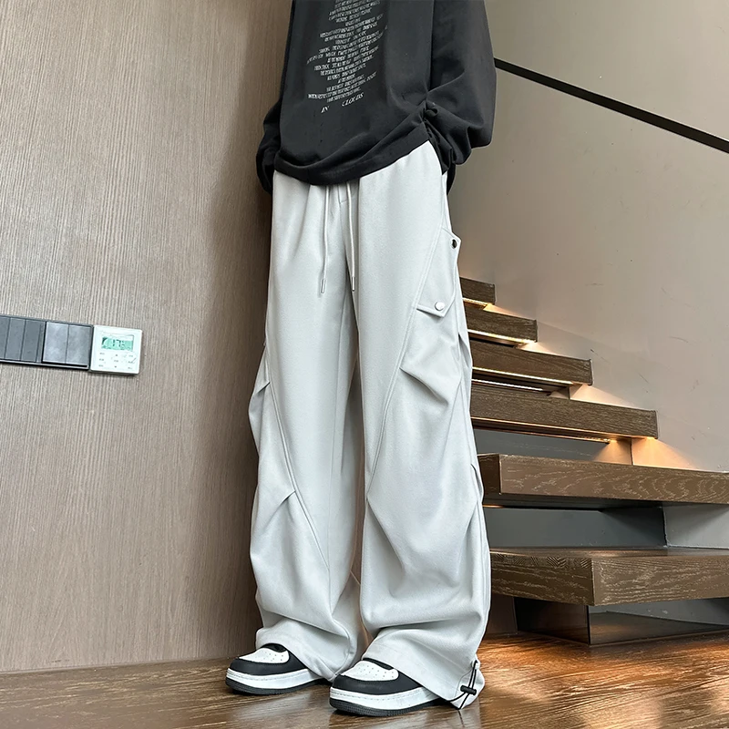 M-XXXXXL Solid Color Cargo Joggers with Elastic Drawstring Waist & Large Pockets Men's Straight Leg Fall Pants Plus Size Bottoms
M-XXXXXL Solid Color Cargo Joggers with Elastic Drawstring Waist & Large Pockets Men's Straight Leg Fall Pants Plus Size Bottoms