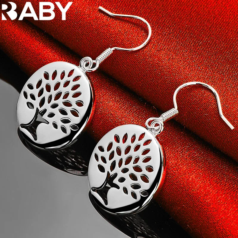 URBABY 925 Sterling Silver Round Tree Drop Earrings For Women Wedding Party Gifts Charms Jewelry Fashion Accessories
URBABY 925 Sterling Silver Round Tree Drop Earrings For Women Wedding Party Gifts Charms Jewelry Fashion Accessories