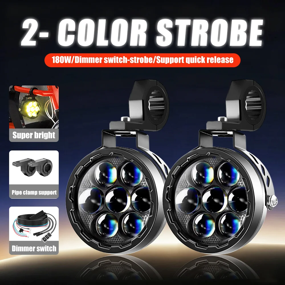 BraveWay 200Watts Motorcycle Auxiliary LED Lights WITH DIMMER BLINKER SWITCH Hi/Lo Dual Color Motorcycle Headlight offroad use
BraveWay 200Watts Motorcycle Auxiliary LED Lights WITH DIMMER BLINKER SWITCH Hi/Lo Dual Color Motorcycle Headlight offroad use