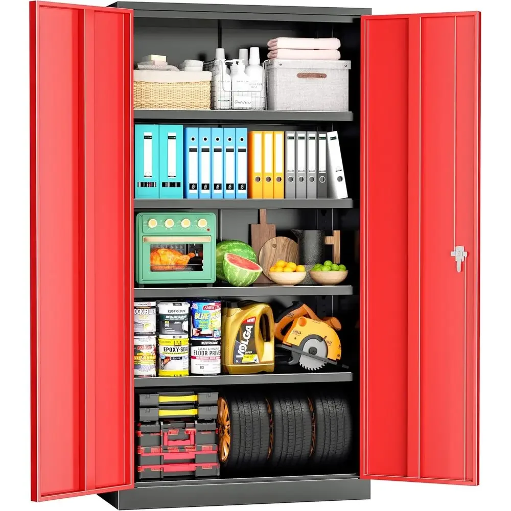 Metal Storage Cabinet 72"×36"×18", Tall Storage Cabinet with 2 Doand 4 Shelves, Large Metal Steel Utility Cabior Home Oice, Gara
Metal Storage Cabinet 72"×36"×18", Tall Storage Cabinet with 2 Doand 4 Shelves, Large Metal Steel Utility Cabior Home Oice, Gara