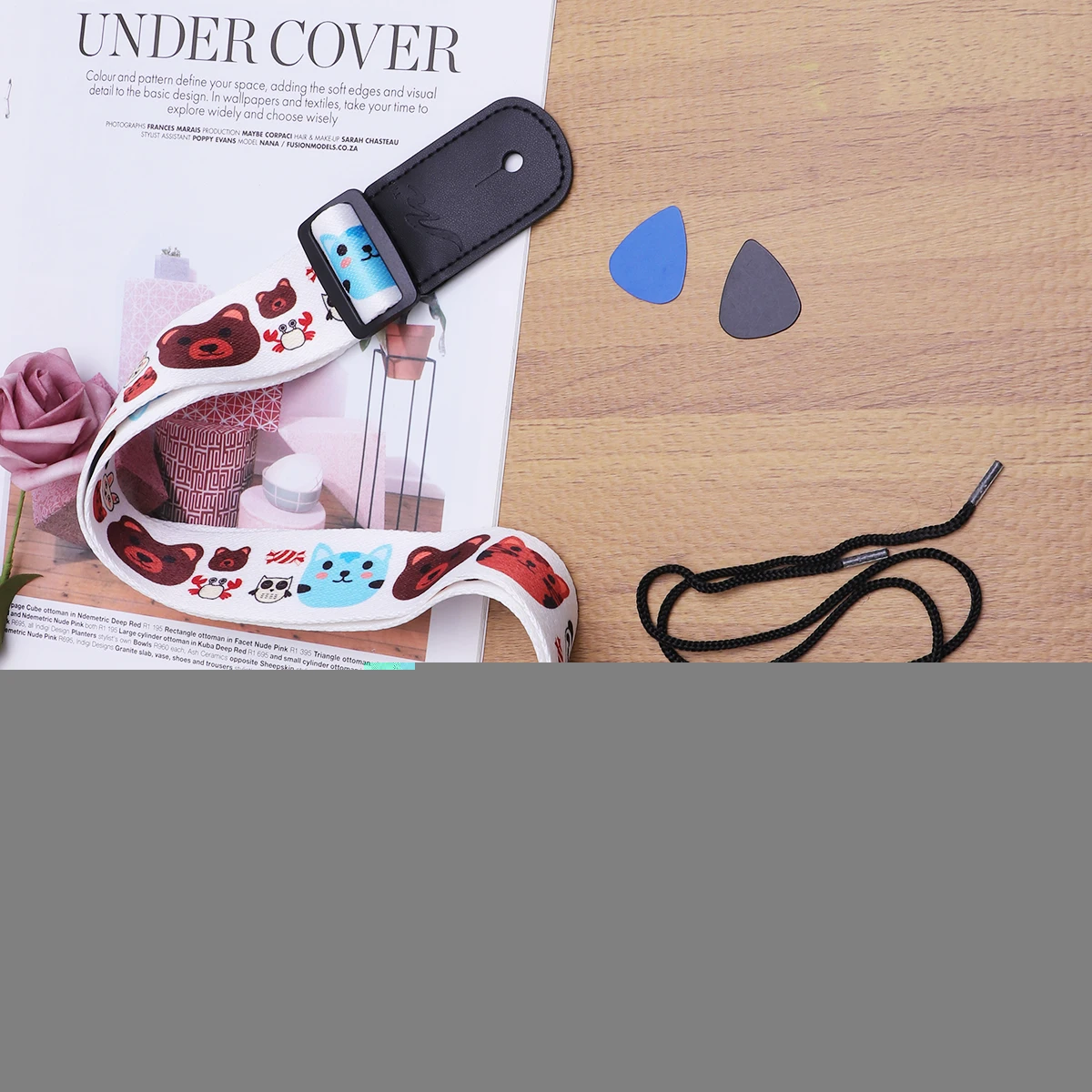Cartoon Bear Guitar Shoulder Strap Comfortable Polyamide PU Ends Strap Adjustable Adorable Animals Ukulele Strap
Cartoon Bear Guitar Shoulder Strap Comfortable Polyamide PU Ends Strap Adjustable Adorable Animals Ukulele Strap