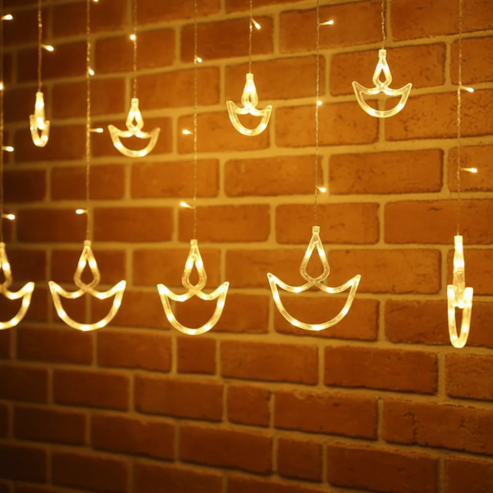 Muslims Festival USB Plug Diwali Light Happy Diwali Heart Shape Curtain Light Brilliant Night Festival Lamp Wall Window Decor
Muslims Festival USB Plug Diwali Light Happy Diwali Heart Shape Curtain Light Brilliant Night Festival Lamp Wall Window Decor