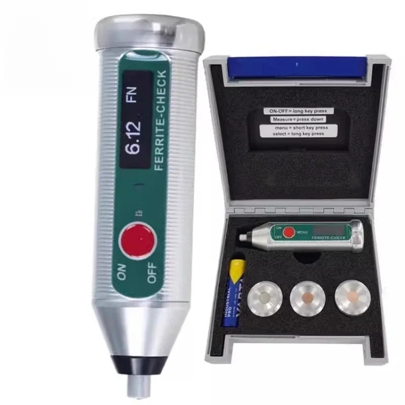 Ferrite content detector, German 140 austenite analyzer, Liszt split ferrite
Ferrite content detector, German 140 austenite analyzer, Liszt split ferrite