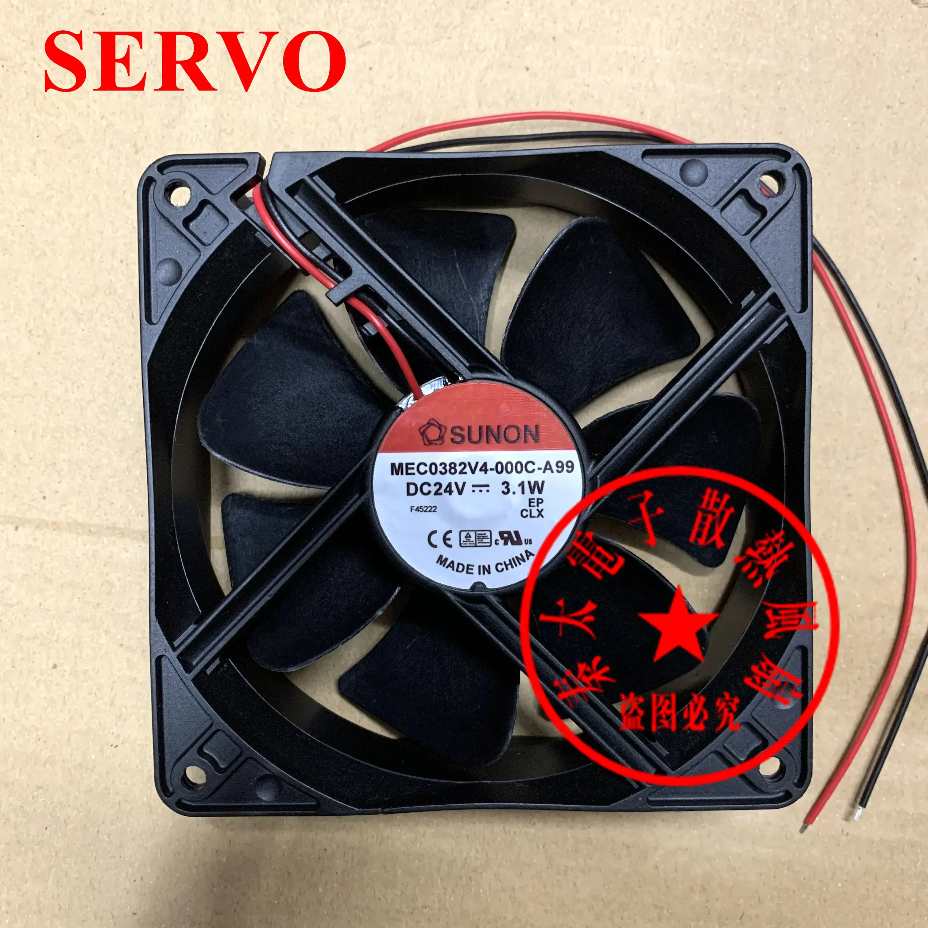 SUNON MEC0382V4-000C-A99 DC 24V 3.1W 120x120x38mm 2-Wire Server Cooling Fan
SUNON MEC0382V4-000C-A99 DC 24V 3.1W 120x120x38mm 2-Wire Server Cooling Fan