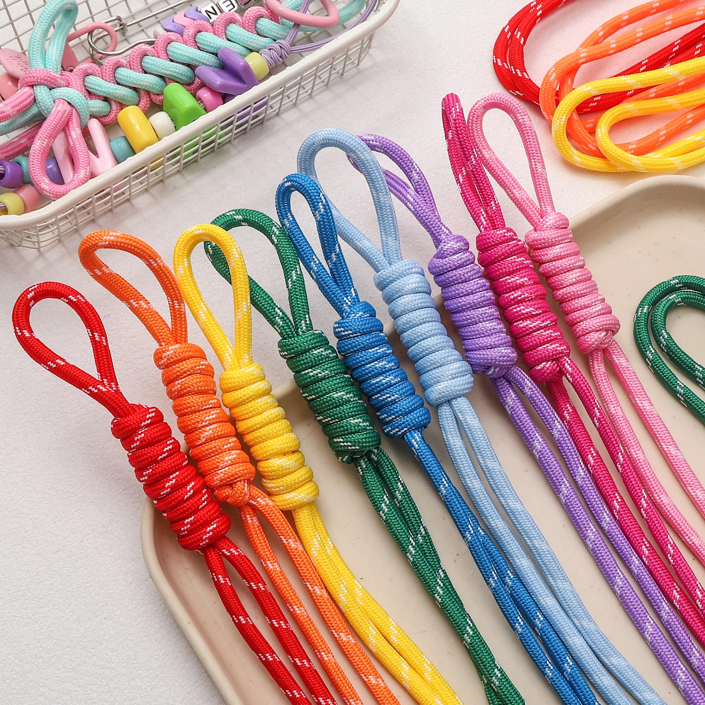 1/5Meters 5mm Colorful Braided Cord Polyester Lanyard Rope Thread Crafts DIY Beading Keychain Decoration Making Sewing Materials
1/5Meters 5mm Colorful Braided Cord Polyester Lanyard Rope Thread Crafts DIY Beading Keychain Decoration Making Sewing Materials