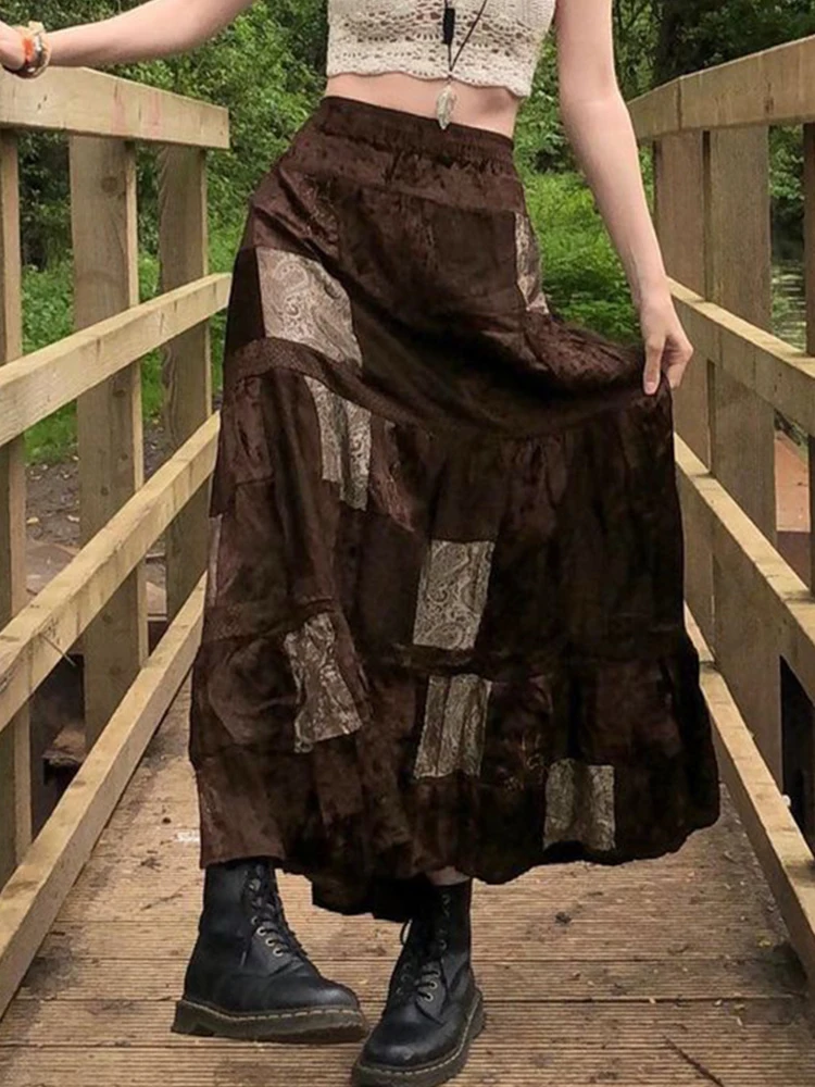 Cute Party Long Skirts Printed Boho Grunge Fairycore Retro Skirts Kawaii Holiday Brown Pleated Skirts Women Elegant
Cute Party Long Skirts Printed Boho Grunge Fairycore Retro Skirts Kawaii Holiday Brown Pleated Skirts Women Elegant