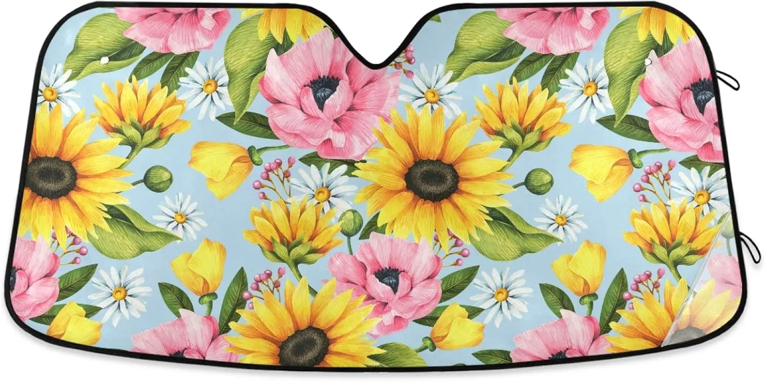 Windshield Sun Shade Sunflower Daisy Foldable Car Window Shade Blocks UV Rays Sun Visor Protector Sunshade
Windshield Sun Shade Sunflower Daisy Foldable Car Window Shade Blocks UV Rays Sun Visor Protector Sunshade
