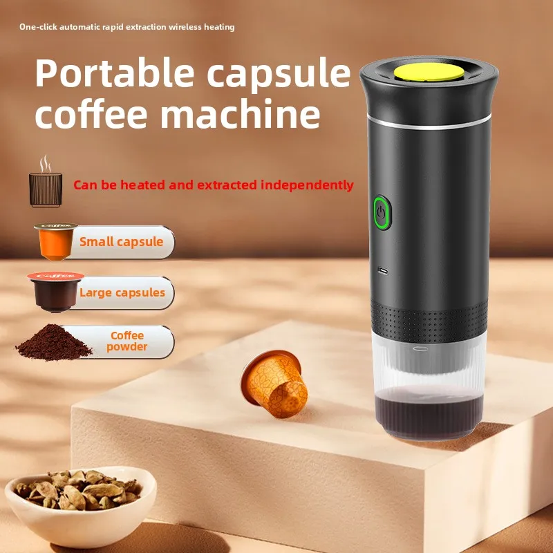 Portable Capsule Coffee Machine, American Espresso Electric Small Wireless Heating, Pump Coffee Machine
Portable Capsule Coffee Machine, American Espresso Electric Small Wireless Heating, Pump Coffee Machine