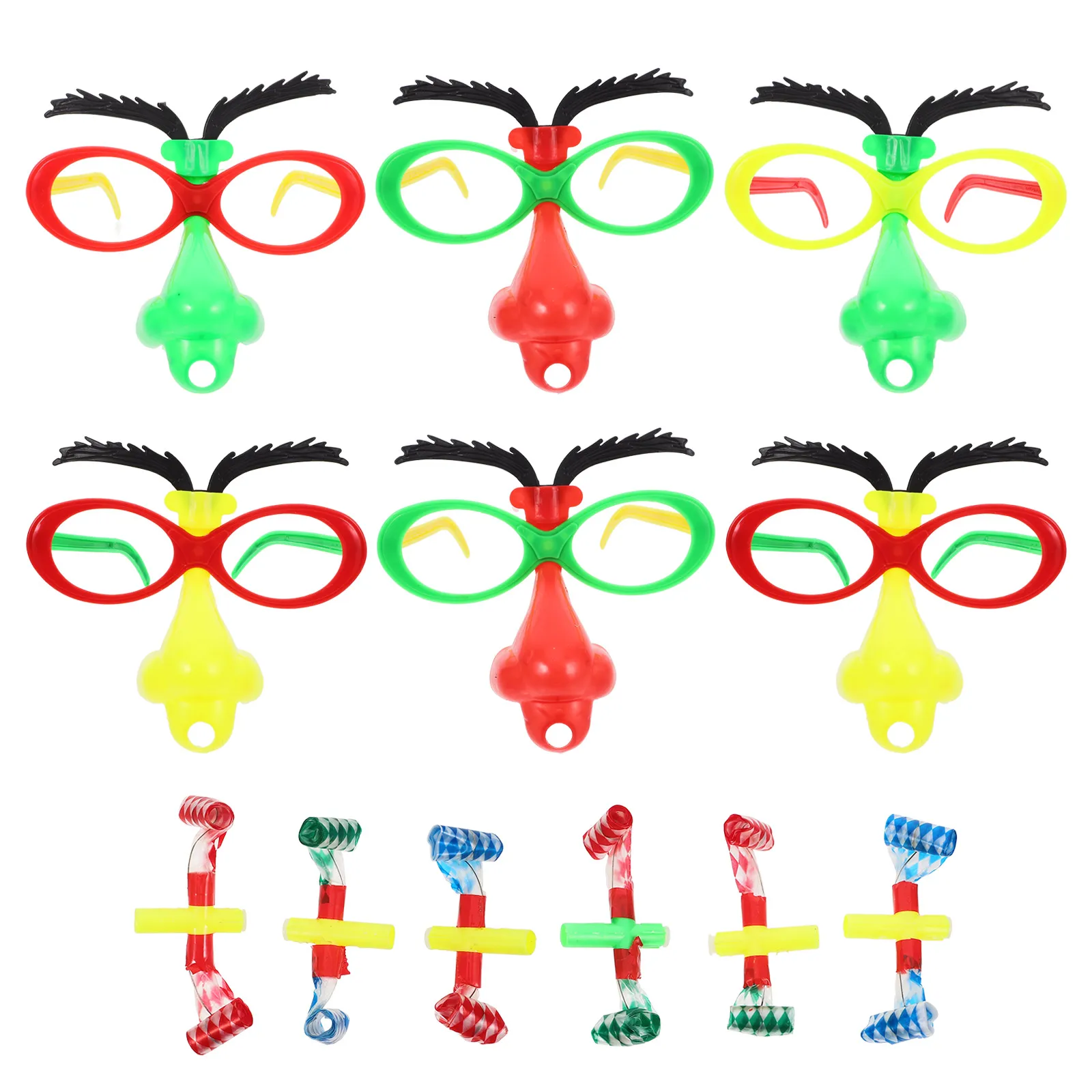 6pcs Funny Glasses Adult Silly Sunglasses Clown Costume Disguise Props Party Blowouts Reusable Materials
6pcs Funny Glasses Adult Silly Sunglasses Clown Costume Disguise Props Party Blowouts Reusable Materials