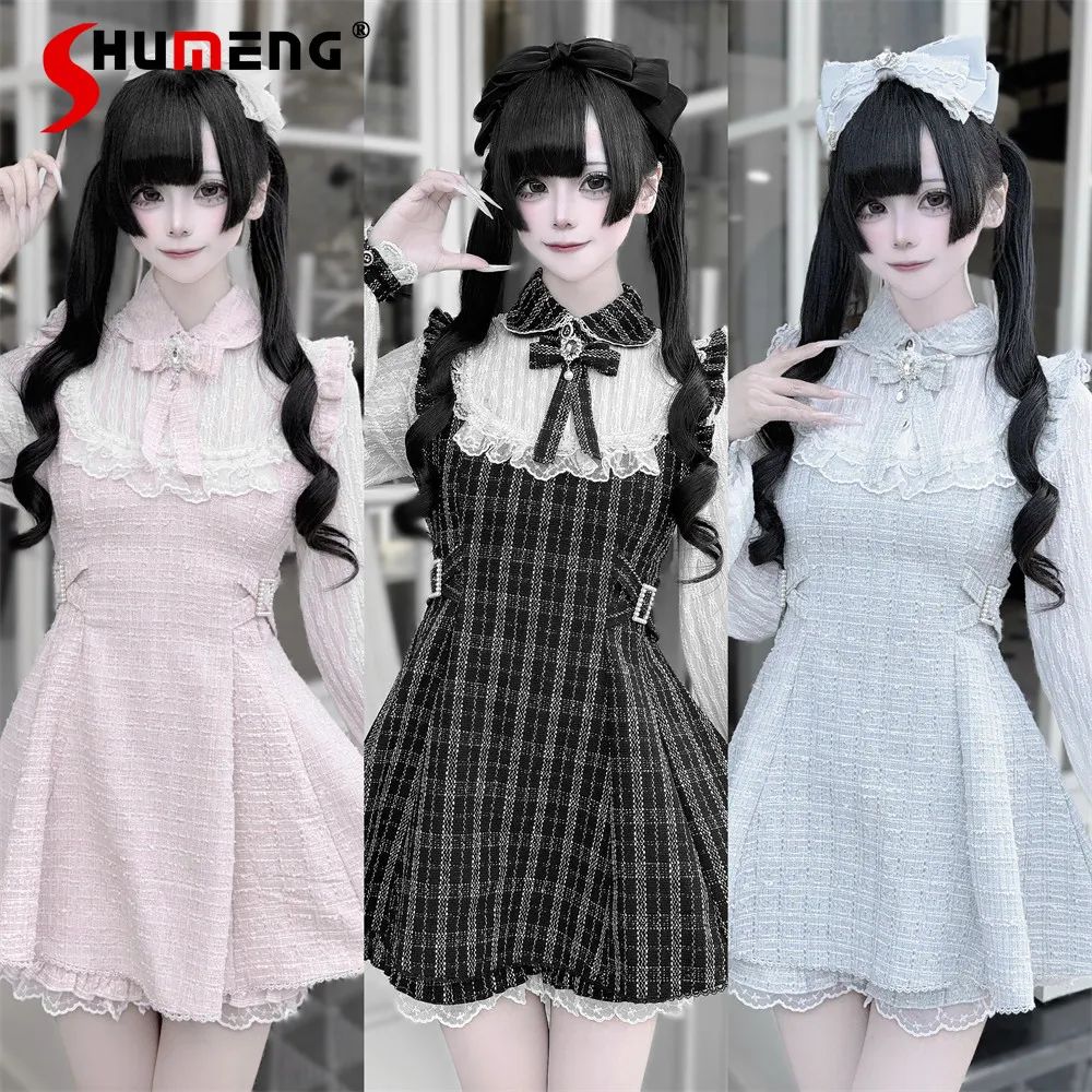 Комплект из двух предметов: топ и шорты в стиле милой Лолиты, весенний, женский, с длинным рукавом, в японском стиле, серийное производство
Комплект из двух предметов: топ и шорты в стиле милой Лолиты, весенний, женский, с длинным рукавом, в японском стиле, серийное производство