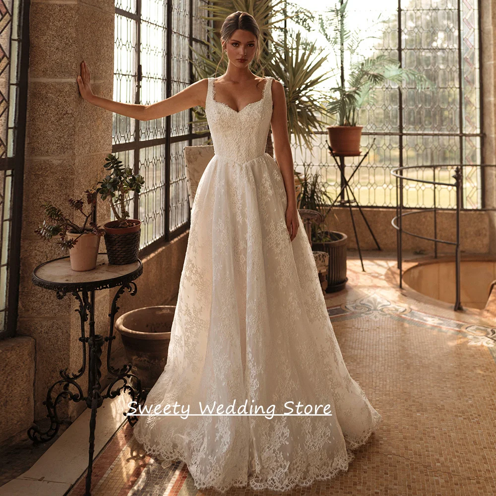 Exquisite Wedding Dresses for Woman Bride Customized V Neck Sleeveless Beading Sequined Lace Bridal Gown Bride Dresses
Exquisite Wedding Dresses for Woman Bride Customized V Neck Sleeveless Beading Sequined Lace Bridal Gown Bride Dresses