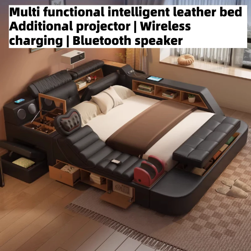 180x200cm Luxury Double Bed Frames King Size Multifunctional Massage Storage Bed Tatami Leather Black Modern Bedroom Furniture
180x200cm Luxury Double Bed Frames King Size Multifunctional Massage Storage Bed Tatami Leather Black Modern Bedroom Furniture