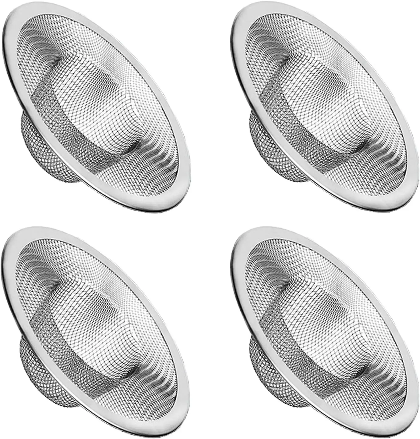 Stainless Steel Kitchen Sink Strainer, 2.75" Top, 1" Mesh, Fits Most Drains, Anti-Clog
Stainless Steel Kitchen Sink Strainer, 2.75" Top, 1" Mesh, Fits Most Drains, Anti-Clog