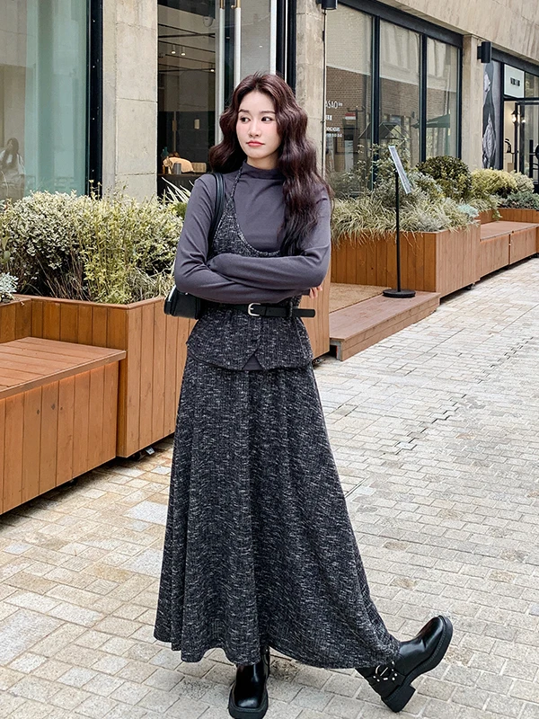 Повседневный комплект из жилетки и юбки для женщин: новая коллекция ранней весны, стильный и удобный комплект из дышащей ткани для отдыха...
Повседневный комплект из жилетки и юбки для женщин: новая коллекция ранней весны, стильный и удобный комплект из дышащей ткани для отдыха...