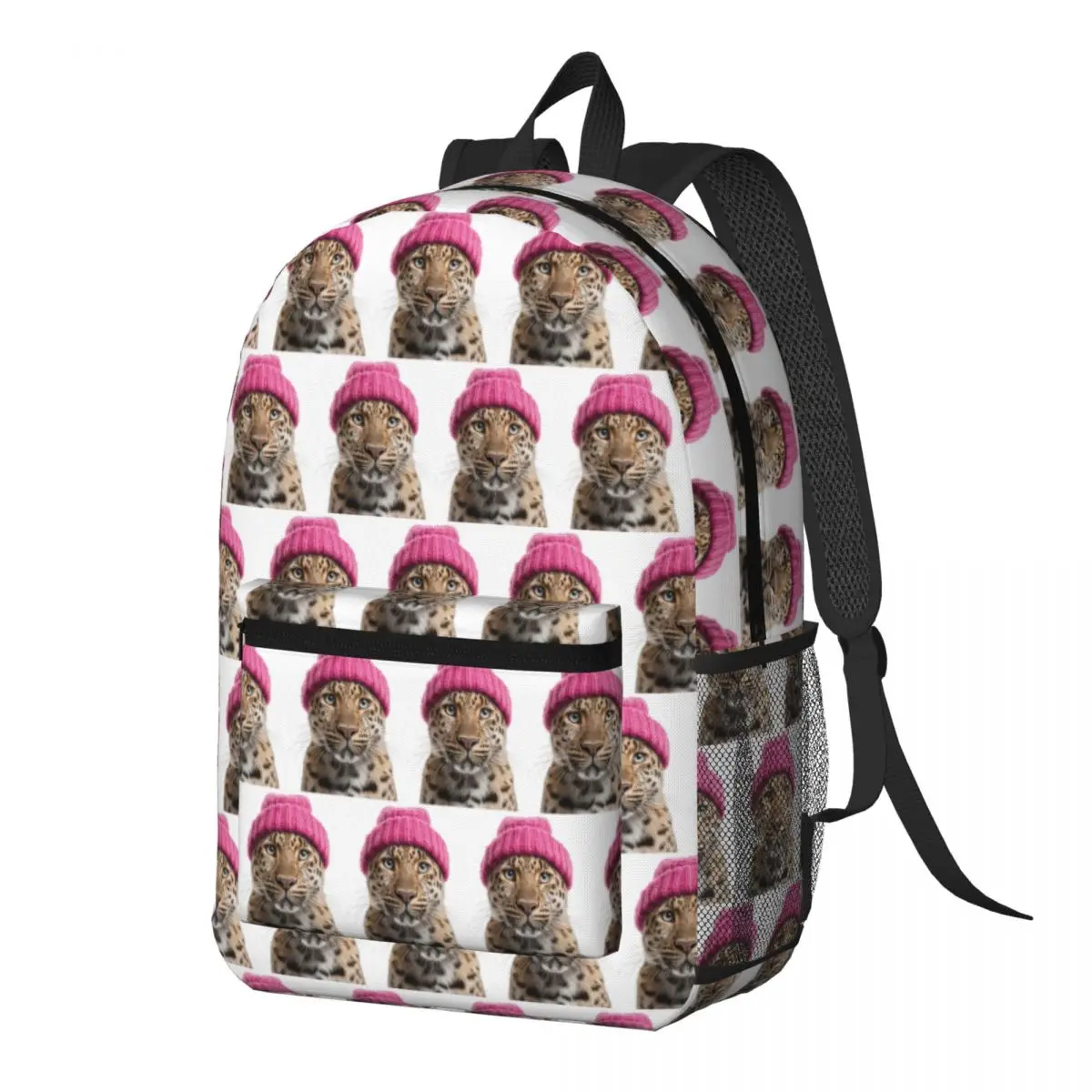 Amur Leopard Wearing Pink Winter Hat Backpack Daypack Large Capacity Children BookBag School Bag Shoulder Bags for Men Women
Amur Leopard Wearing Pink Winter Hat Backpack Daypack Large Capacity Children BookBag School Bag Shoulder Bags for Men Women
