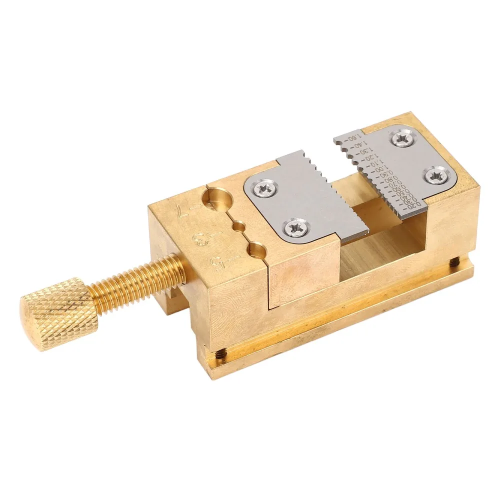 Copper Construction Watch Repair Vise Clamp 0.2-1.5mm Hole Diameter Home Tool Wheel Holder Tool Gold Color Compact Holder
Copper Construction Watch Repair Vise Clamp 0.2-1.5mm Hole Diameter Home Tool Wheel Holder Tool Gold Color Compact Holder