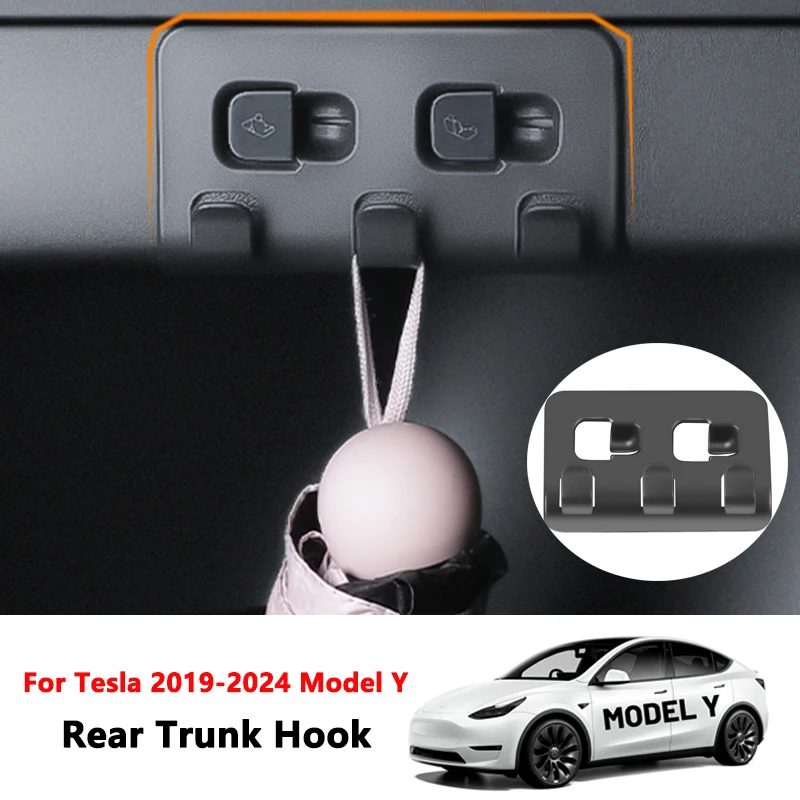 Rear Trunk Hook Seat Button for Tesla Model Y Cargo Grocery Bag Hook Holder Umbrella Hanger Storage Car Interior Accessories
Rear Trunk Hook Seat Button for Tesla Model Y Cargo Grocery Bag Hook Holder Umbrella Hanger Storage Car Interior Accessories