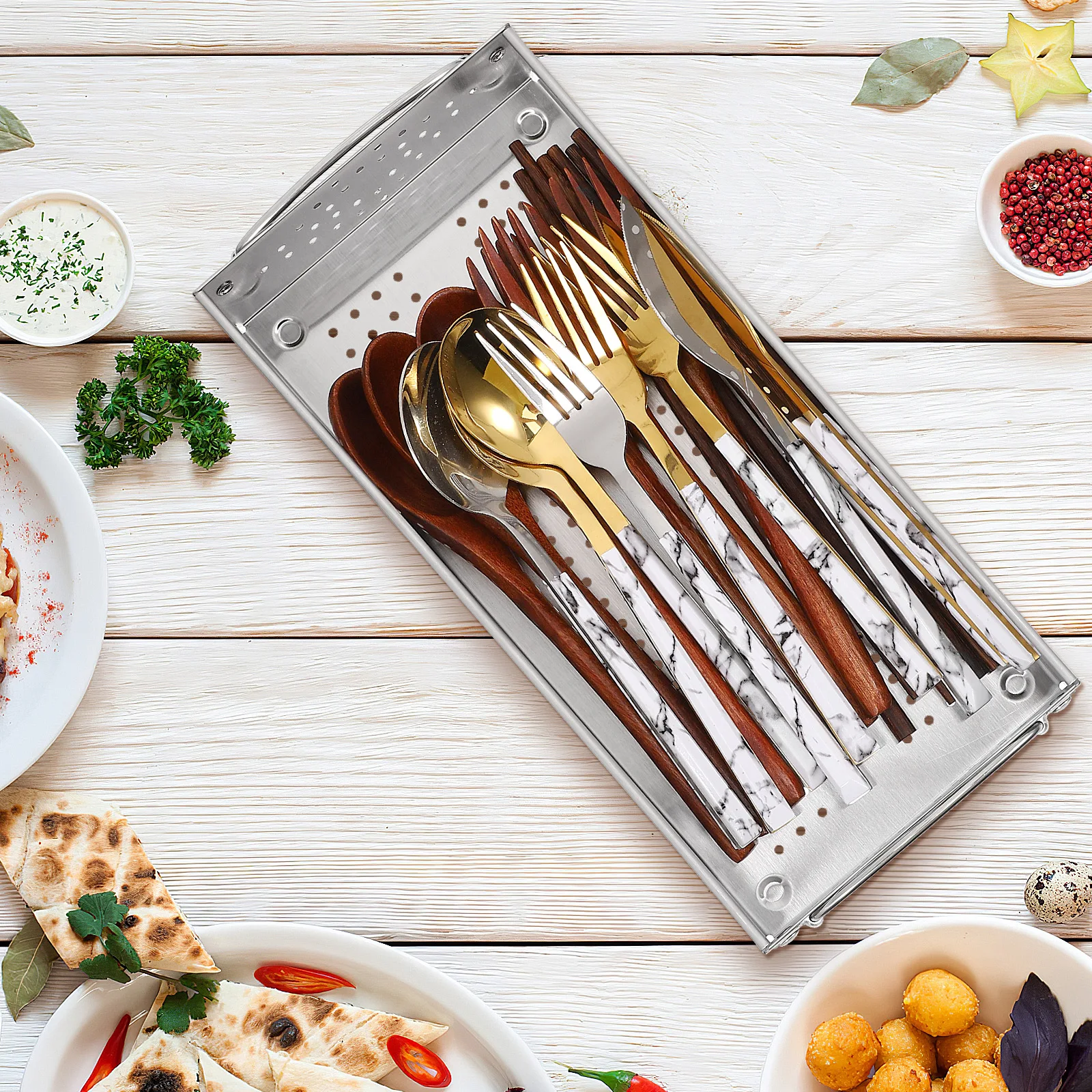 Stainless Steel Chopstick Cage 304 Large Capacity Utensil Organizer Rectangular Design Kitchen Countertop Drainer Storage Box
Stainless Steel Chopstick Cage 304 Large Capacity Utensil Organizer Rectangular Design Kitchen Countertop Drainer Storage Box
