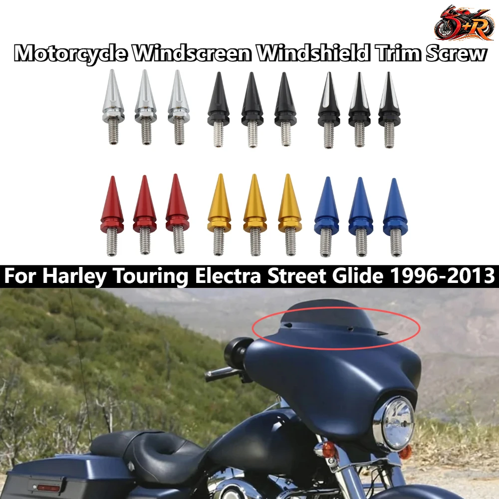 New Motorcycle Windscreen Windshield Trim Screw Bolts For Harley Touring Electra Street Glide 96-2013 Black/Chrome/Red/Blue/Gold
New Motorcycle Windscreen Windshield Trim Screw Bolts For Harley Touring Electra Street Glide 96-2013 Black/Chrome/Red/Blue/Gold