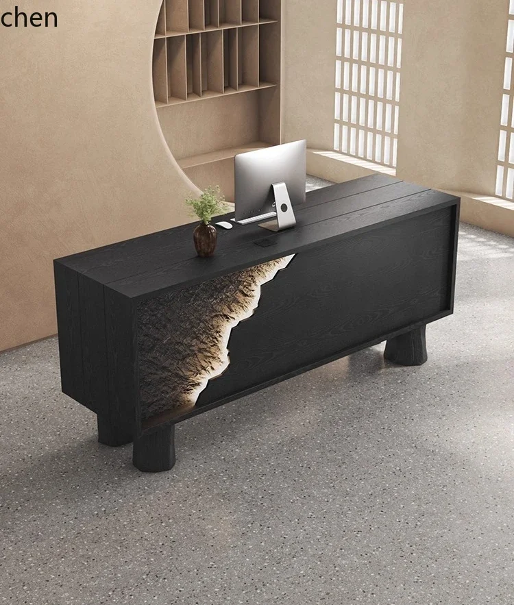 PYH Modern Light Luxury Premium Sense Cashier Desk Original Creative Homestay Reception Desk New Product
PYH Modern Light Luxury Premium Sense Cashier Desk Original Creative Homestay Reception Desk New Product