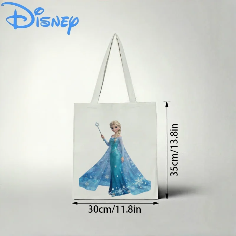 1PC Disney Frozen Elsa Canvas Tote Bag, Magic Wand Print Eco-friendly Shoulder Bag
1PC Disney Frozen Elsa Canvas Tote Bag, Magic Wand Print Eco-friendly Shoulder Bag