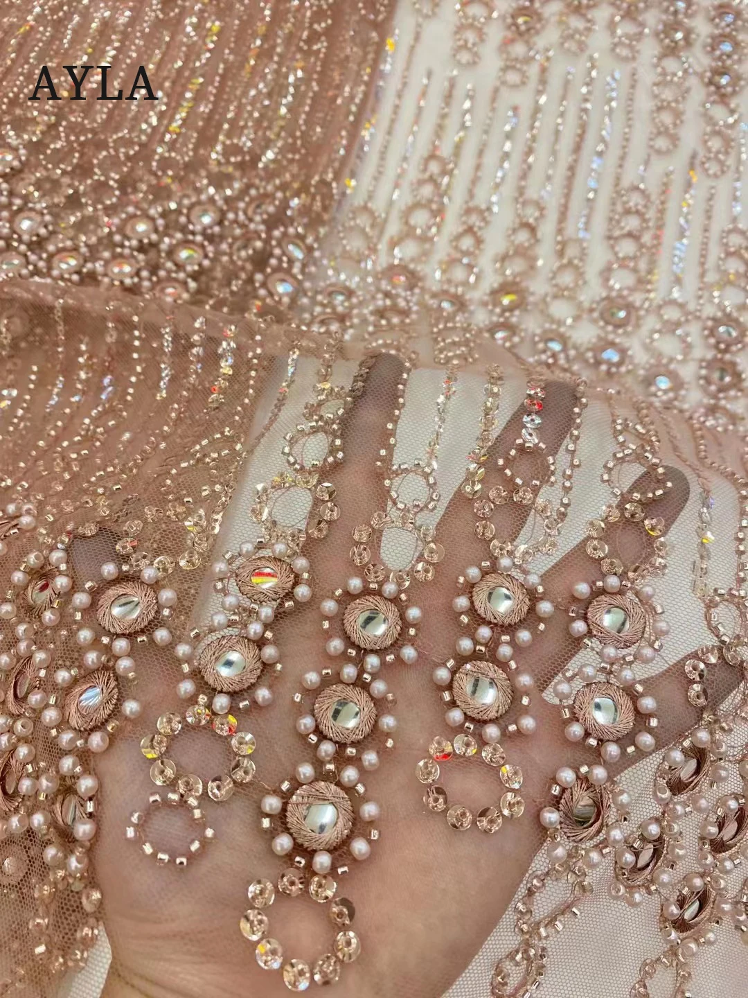 Heavy Hand French Embroidery Groom Lace Fabric African Nigerian Beaded Fabric with Sequin Fabrics for Party Dress Sewing 5 Yards
Heavy Hand French Embroidery Groom Lace Fabric African Nigerian Beaded Fabric with Sequin Fabrics for Party Dress Sewing 5 Yards