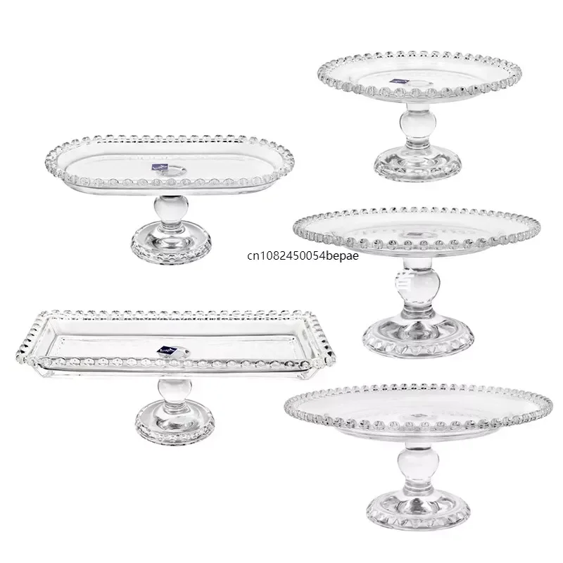 Korean Style European-Style Transparent Glass Love Edge Home Pastry Fruit Plate High Leg Cake Display Tray Decoration
Korean Style European-Style Transparent Glass Love Edge Home Pastry Fruit Plate High Leg Cake Display Tray Decoration