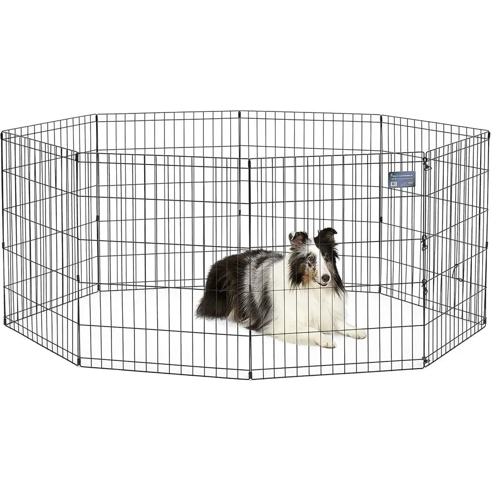 olding Metal Puppy / Dog Exercise Pen, Indoor/Outdoor Playpen with No Door, Provides 16 Sq eet o Play Space, 30-Inches Tall, Bla
olding Metal Puppy / Dog Exercise Pen, Indoor/Outdoor Playpen with No Door, Provides 16 Sq eet o Play Space, 30-Inches Tall, Bla