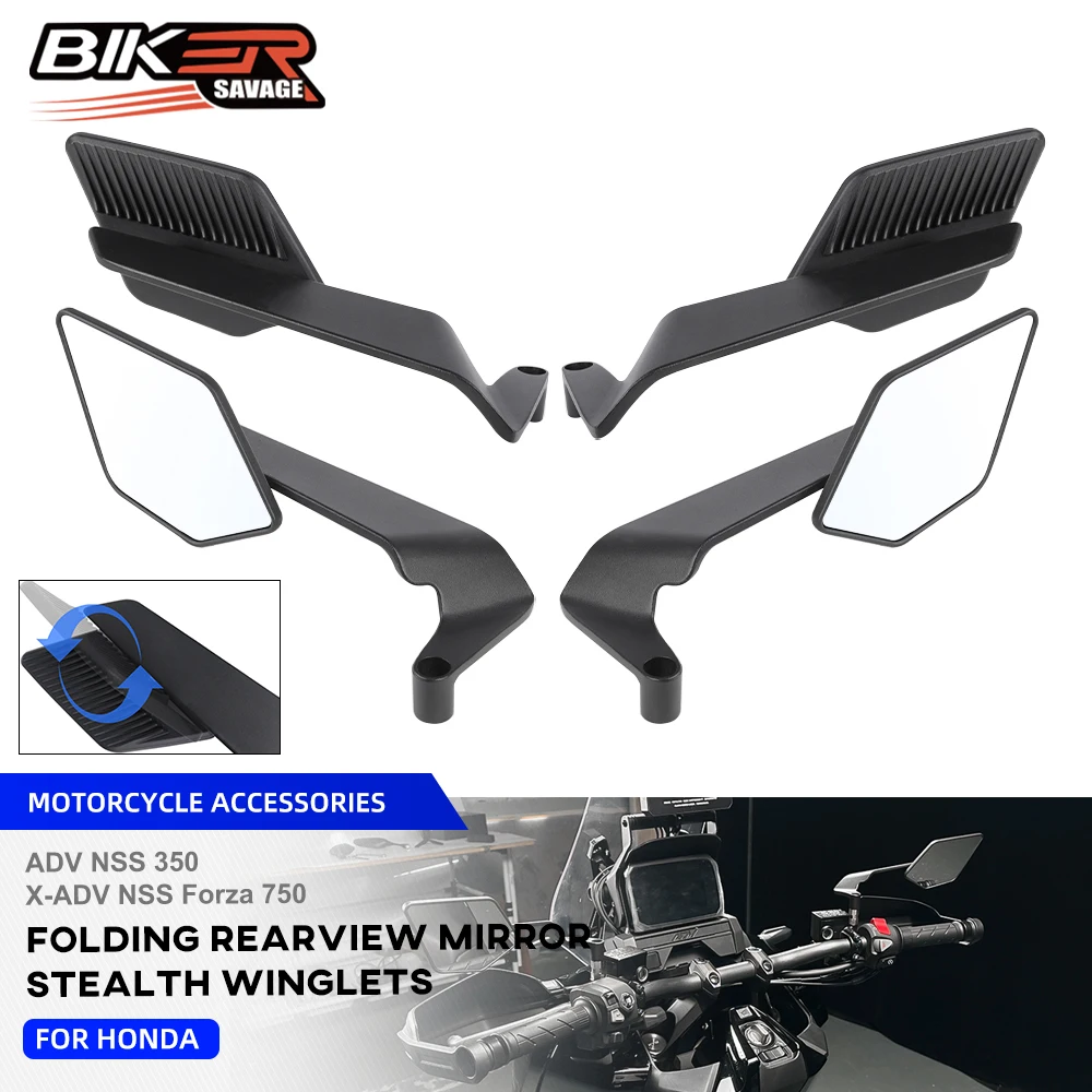 For Honda Forza NSS 750 Folding Rearview Mirror ADV 350 X-ADV 750 2017-2025 Stealth Winglets Rear View Side Mirrors Accessories
For Honda Forza NSS 750 Folding Rearview Mirror ADV 350 X-ADV 750 2017-2025 Stealth Winglets Rear View Side Mirrors Accessories