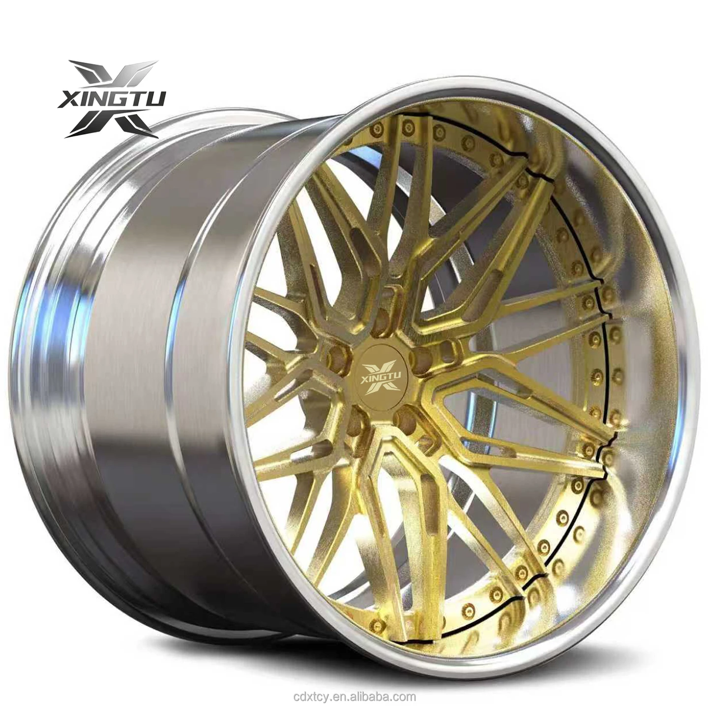 Hot-selling Brushed Gold Face With Chrome Lip Car Rims 20 21 22 23 24 Inch Aluminum Alloy Forged Wheels for Ferrari Audi BMW
Hot-selling Brushed Gold Face With Chrome Lip Car Rims 20 21 22 23 24 Inch Aluminum Alloy Forged Wheels for Ferrari Audi BMW