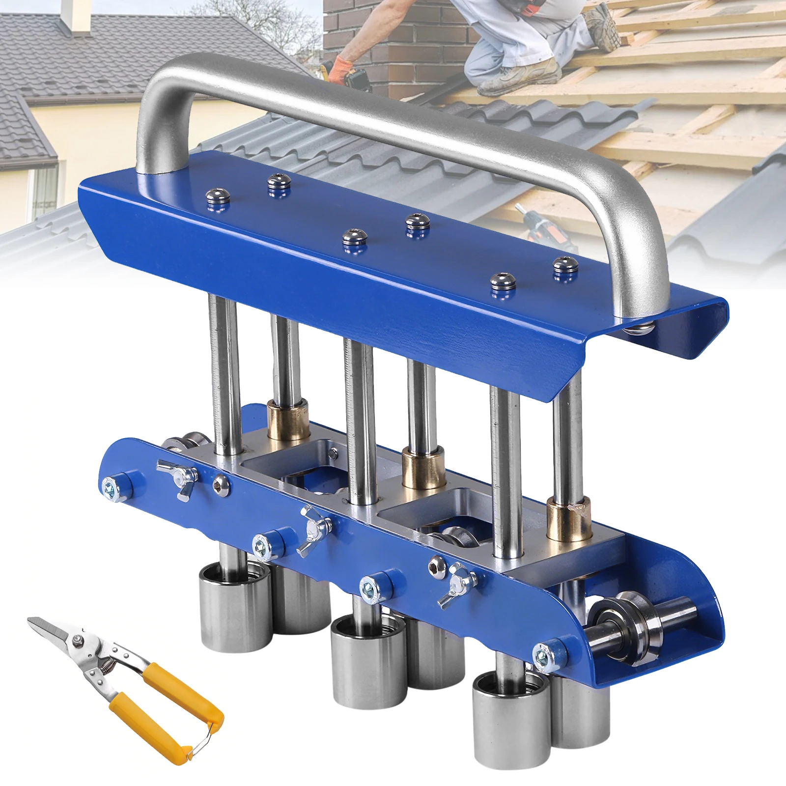 3 Station Large Radius Sheet Roller Bender 0-90° Bending Angle Sheet Metal Roller with Aluminum Alloy Handle for 13-130mm Bends
3 Station Large Radius Sheet Roller Bender 0-90° Bending Angle Sheet Metal Roller with Aluminum Alloy Handle for 13-130mm Bends