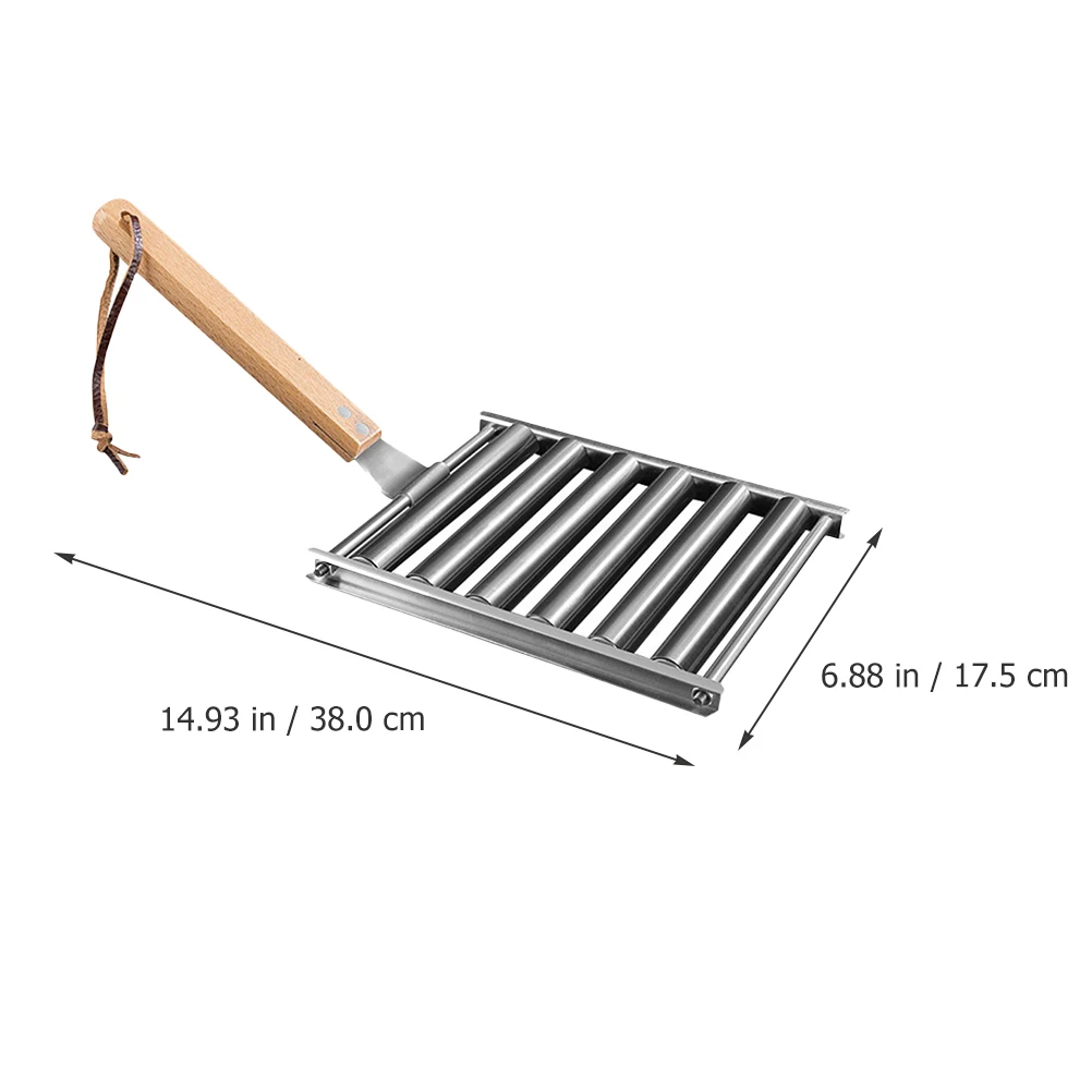Stainless Steel Hot Dog Grill Sausage Portable Foldable Roaster for Camping Garden Outdoor Use Durable Wood Handle Sausage
Stainless Steel Hot Dog Grill Sausage Portable Foldable Roaster for Camping Garden Outdoor Use Durable Wood Handle Sausage