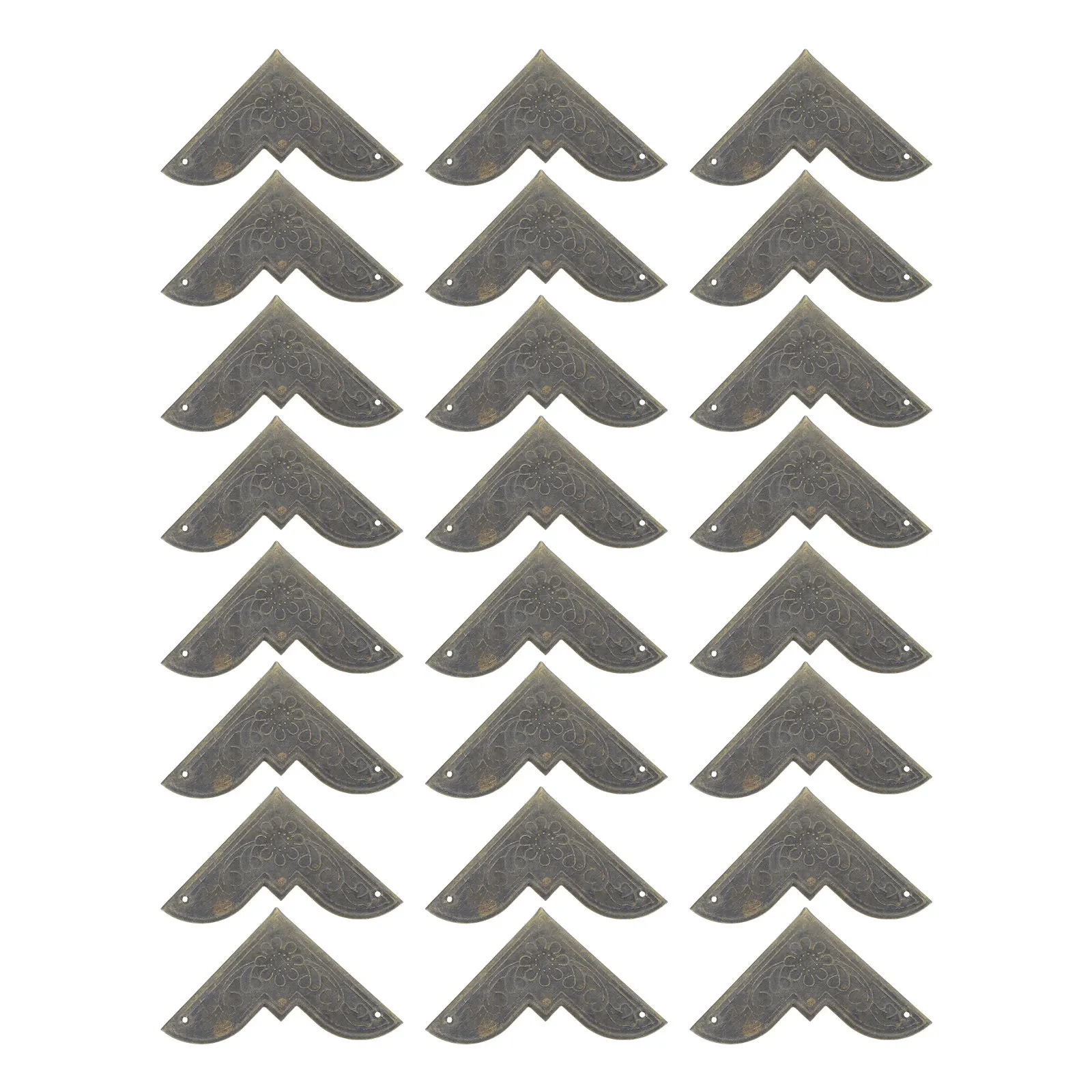 24Pcs Bronze Jewelry Box Corner Protectors Metal Vintage Edge Guards Decorative L-Shaped Corners for Wooden Boxes
24Pcs Bronze Jewelry Box Corner Protectors Metal Vintage Edge Guards Decorative L-Shaped Corners for Wooden Boxes