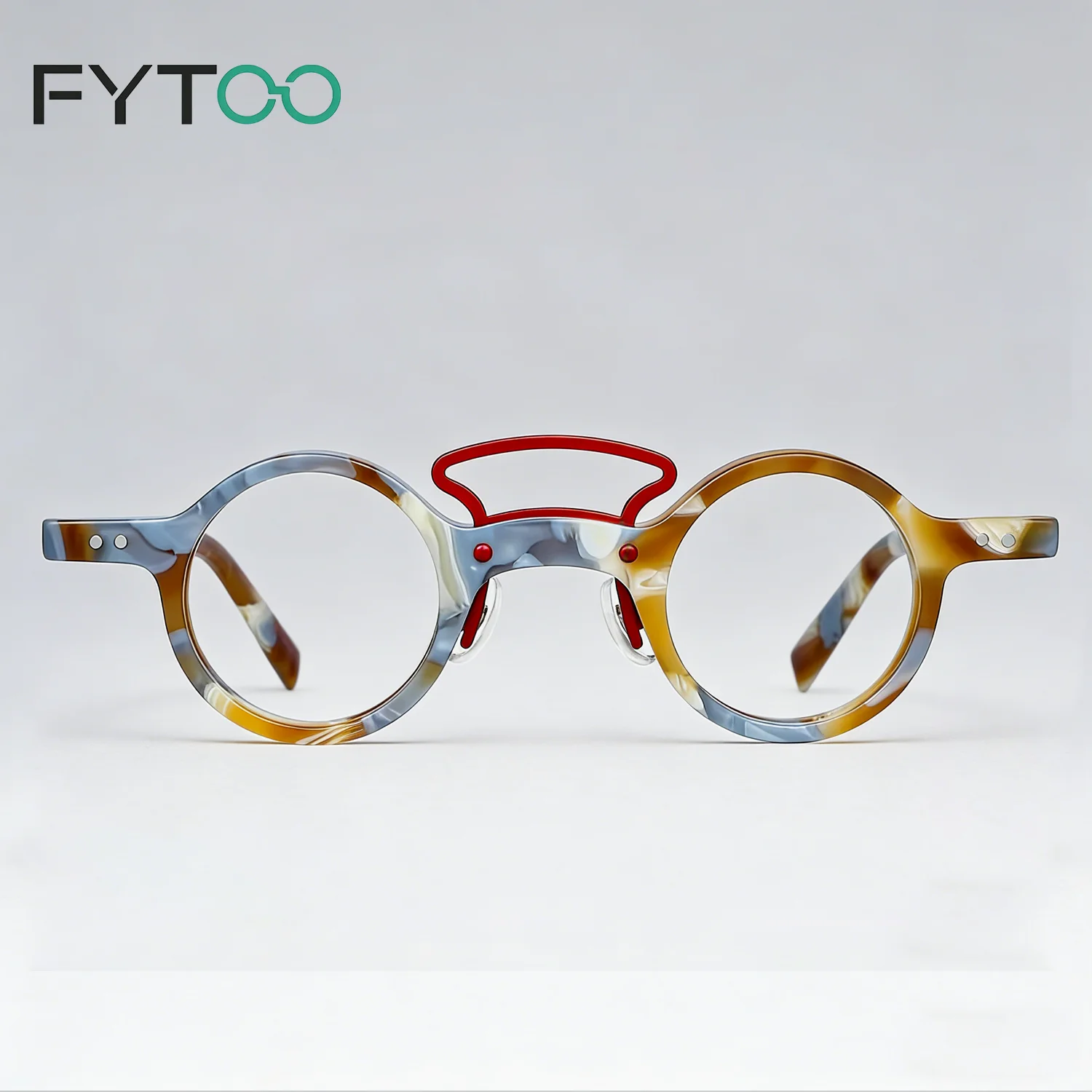 FYTOO Acetate Eyeglass Frames Lightweight Retro Round Optical Frames for Vintage Fashion 56011-c7
FYTOO Acetate Eyeglass Frames Lightweight Retro Round Optical Frames for Vintage Fashion 56011-c7