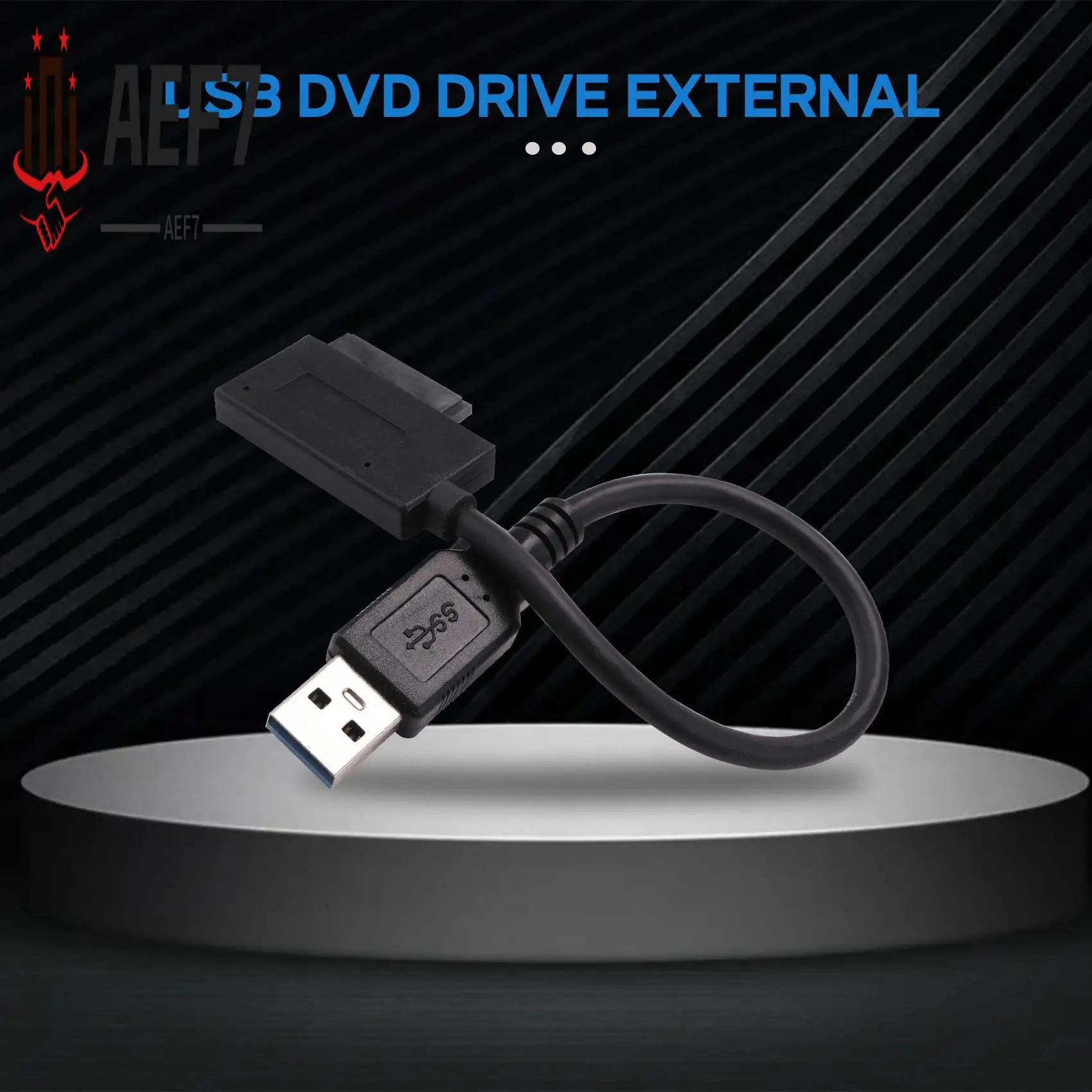 AEF7-USB 3.0 To 7+6 13Pin Slimline SATA Laptop CD/DVD ROM Optical Drive Adapter Cable
AEF7-USB 3.0 To 7+6 13Pin Slimline SATA Laptop CD/DVD ROM Optical Drive Adapter Cable