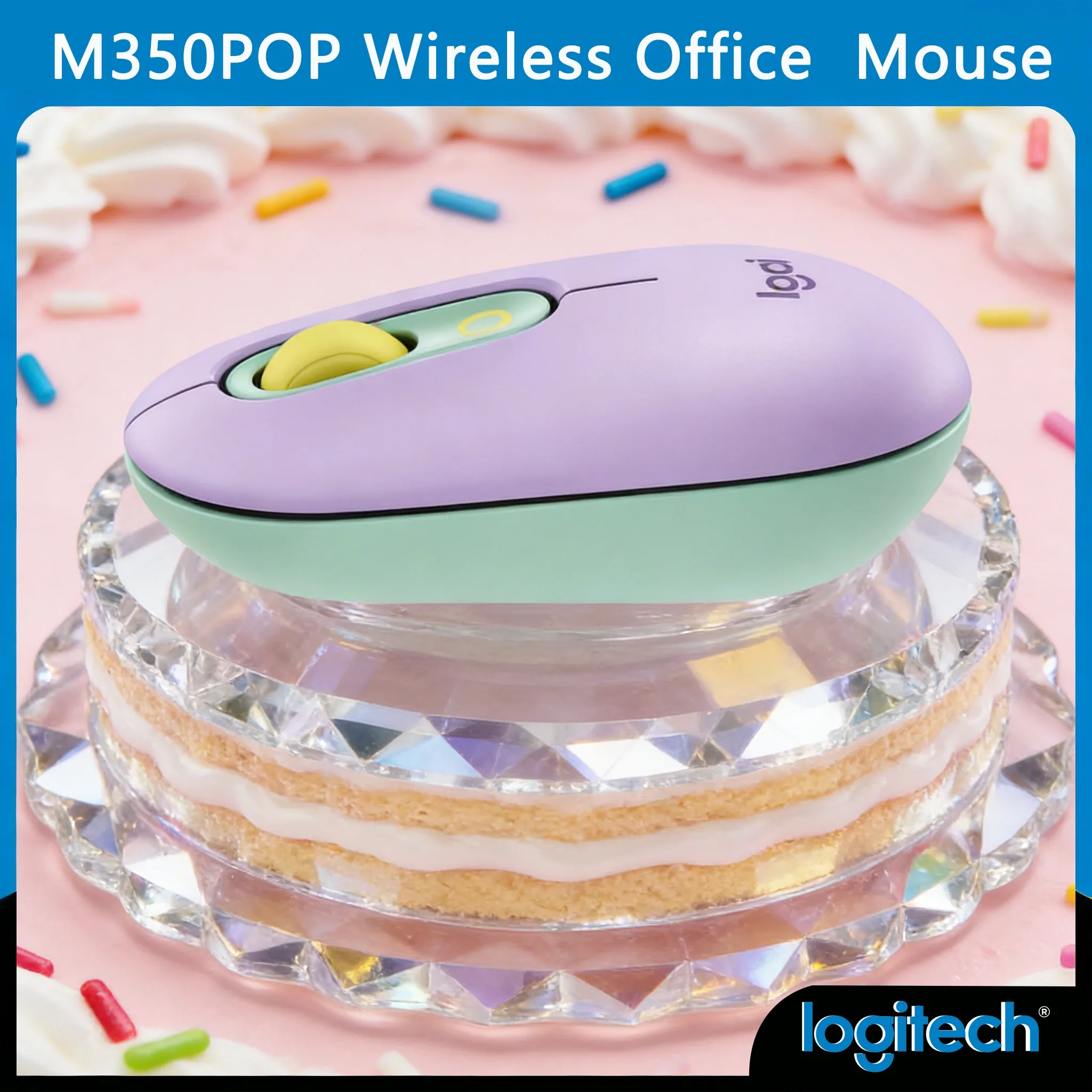 M350 POP Mouse for Small Hands Slim Compact Build Office & Home Use