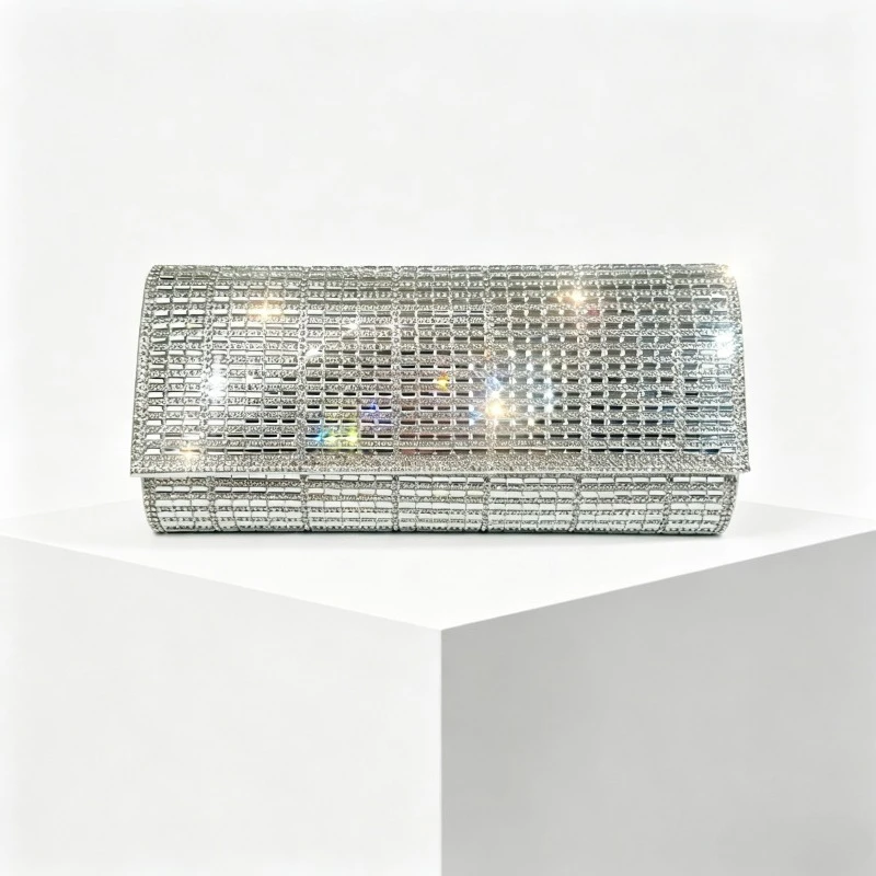 Blingbling Silver Rhinestone Evening Clutch Women's Sparkling Crystal Clutch Bags Special Occasions Flap Purse Wedding Handbags
Blingbling Silver Rhinestone Evening Clutch Women's Sparkling Crystal Clutch Bags Special Occasions Flap Purse Wedding Handbags