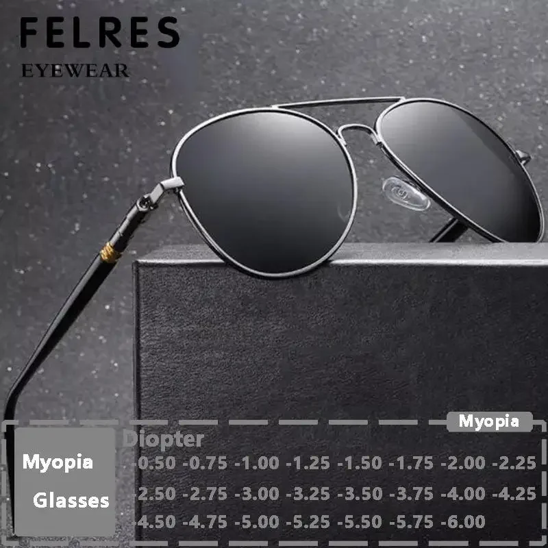 Metal Frame Oval Tinted Myopia Nearsighted Glasses Men Women Driving Traveling Fashion Distance Sunglasses UV Protection FELRES
Metal Frame Oval Tinted Myopia Nearsighted Glasses Men Women Driving Traveling Fashion Distance Sunglasses UV Protection FELRES