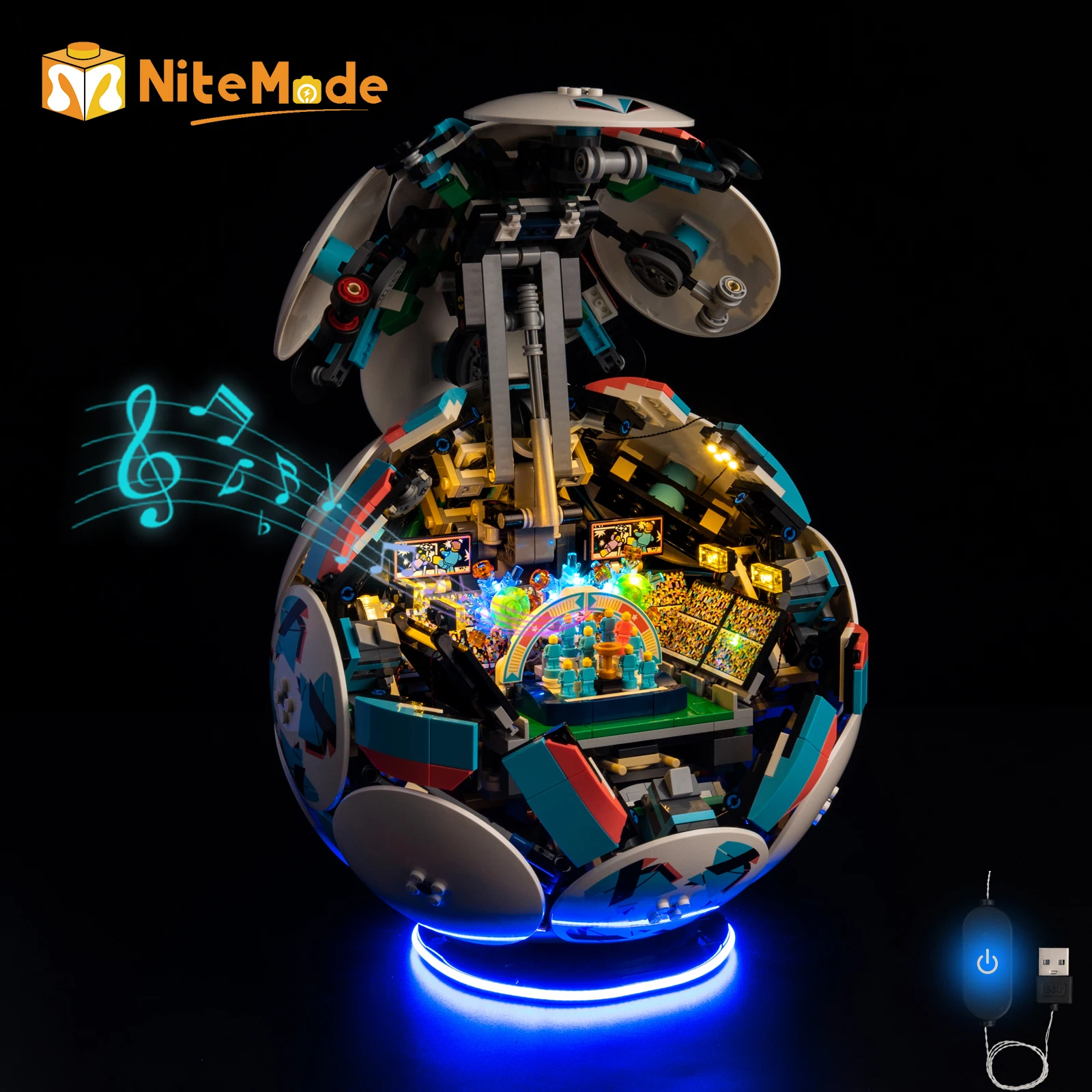 Easylite Led Light Set Suitable for Lego Soccer Ball 43019 (No Model)
Easylite Led Light Set Suitable for Lego Soccer Ball 43019 (No Model)